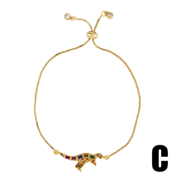 Hot selling bracelet women rainbow shell bracelet adjustable color crystal bracelet brb61