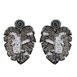 Creative new earrings Bohemian leaf rice bead earrings female exaggerated personality earrings source erq85