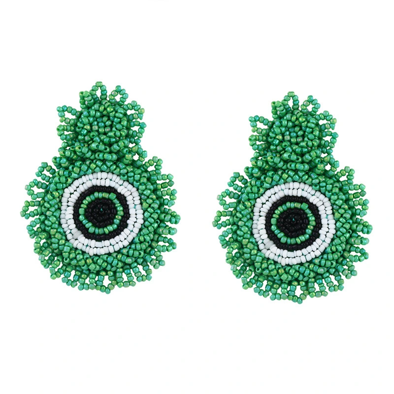 Clearance earrings 2024 creative rice bead earrings exaggerated geometric earrings earrings jewelry erq93