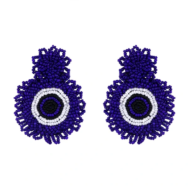 Clearance earrings 2024 creative rice bead earrings exaggerated geometric earrings earrings jewelry erq93