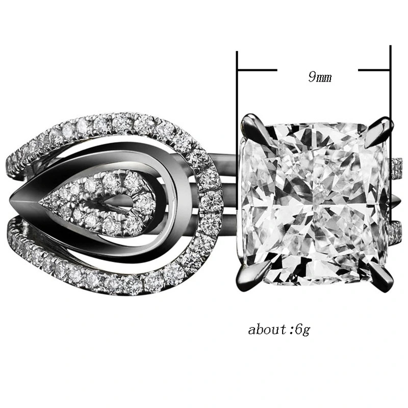 European and American new fashion geometric line open ring ladies personality ring jewelry ring