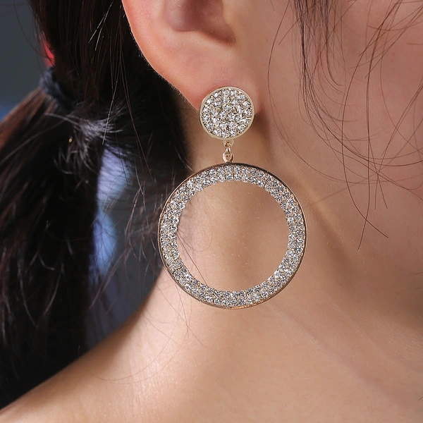 Hot selling new fashion nightclub sexy goddess temperament big hoop all-match big earrings