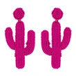 Clearance sale hot selling rice bead earrings personality Bohemian cactus sewn rice bead earrings err16