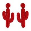 Clearance sale hot selling rice bead earrings personality Bohemian cactus sewn rice bead earrings err16