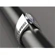 Hot selling new fashion jewelry in Europe and America, marquise-shaped zircon ring for women, factory direct sales