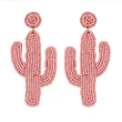 Clearance sale hot selling rice bead earrings personality Bohemian cactus sewn rice bead earrings err16