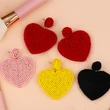 European and American personality rice bead earrings heart earrings simple hand-woven earrings creative versatile earrings err32