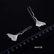 European and American hot selling new creative fashion elegant shape ginkgo leaf earrings for women natural all-match long earrings