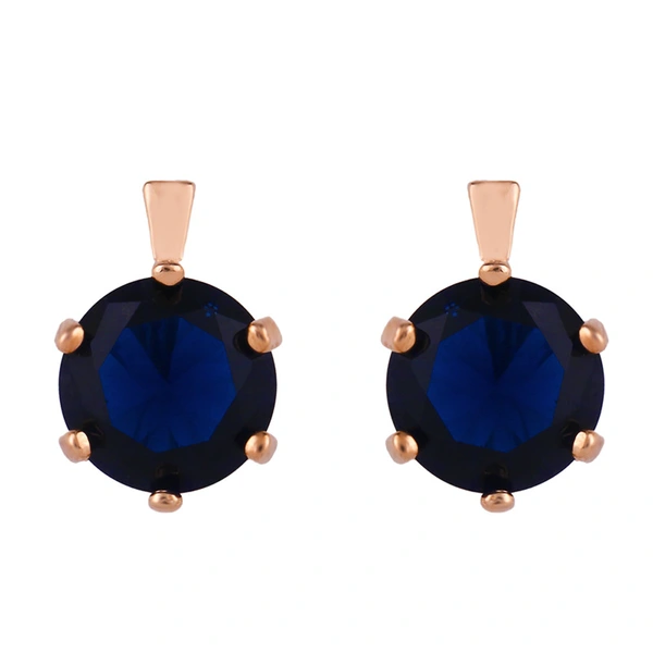 Zircon earrings European and American exaggerated Internet celebrity earrings inlaid with diamonds, rhinestones, rose gold geometric round earrings err43
