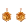 Zircon earrings European and American exaggerated Internet celebrity earrings inlaid with diamonds, rhinestones, rose gold geometric round earrings err43