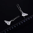 European and American hot selling new creative fashion elegant shape ginkgo leaf earrings for women natural all-match long earrings