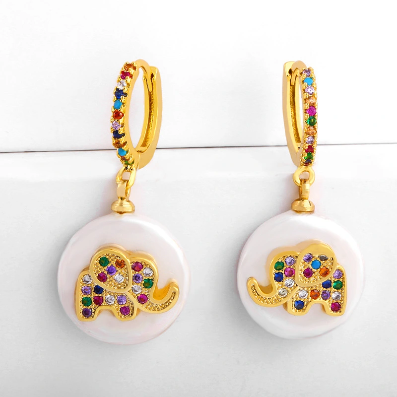 Super flash butterfly earrings for women with micro-inlaid zircon earrings personality fashion temperament earrings pearl earrings wholesale err50