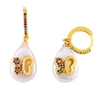 Super flash butterfly earrings for women with micro-inlaid zircon earrings personality fashion temperament earrings pearl earrings wholesale err50