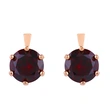 Zircon earrings European and American exaggerated Internet celebrity earrings inlaid with diamonds, rhinestones, rose gold geometric round earrings err43