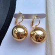 Korea's hot-selling creative, simple and exquisite spherical earrings, European and American temperament, the same style as the Internet celebrity women