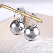 Korea's hot-selling creative, simple and exquisite spherical earrings, European and American temperament, the same style as the Internet celebrity women