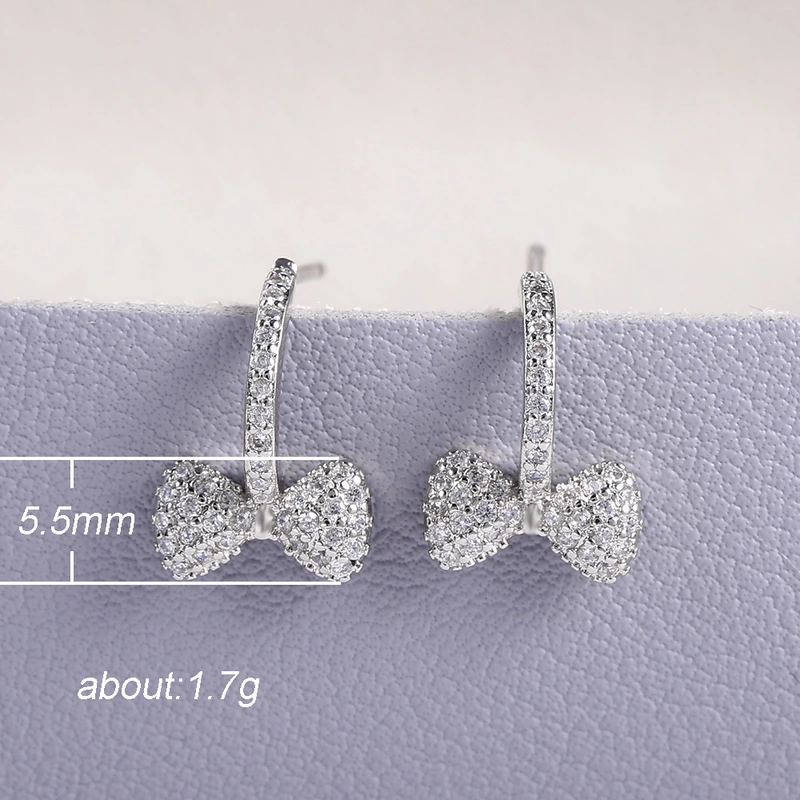  Independent station hot selling new Korean temperament Internet celebrity sweet style long bow earrings earrings accessories