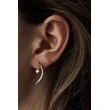 Korea Dongdaemun hot selling women's star crescent earrings Korean style popular fashion micro inlaid zircon earrings