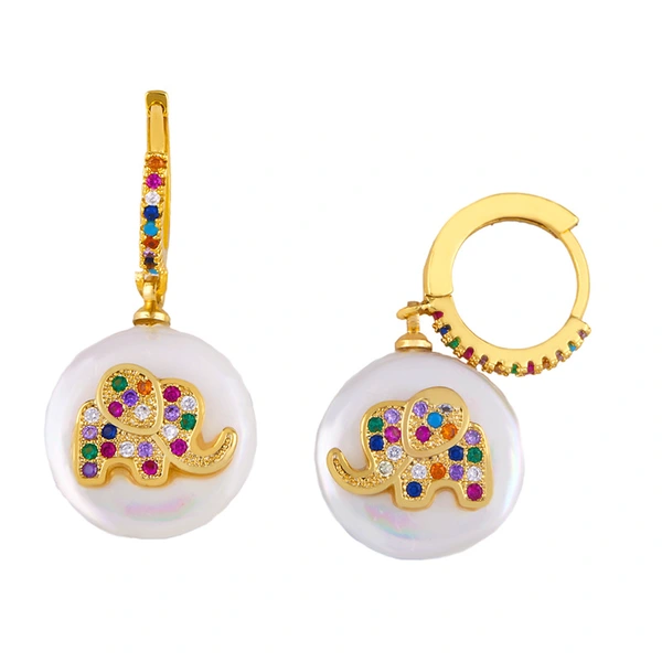 Super flash butterfly earrings for women with micro-inlaid zircon earrings personality fashion temperament earrings pearl earrings wholesale err50