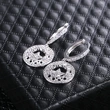  Korean jewelry hot selling new Korean style fashion hollow carved zirconium diamond earrings earrings source factory