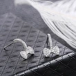  Independent station hot selling new Korean temperament Internet celebrity sweet style long bow earrings earrings accessories