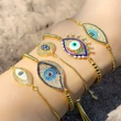 European and American personality oil drop devil eye women's bracelet multiple cold style bracelet blue eye bracelet wholesale brb77