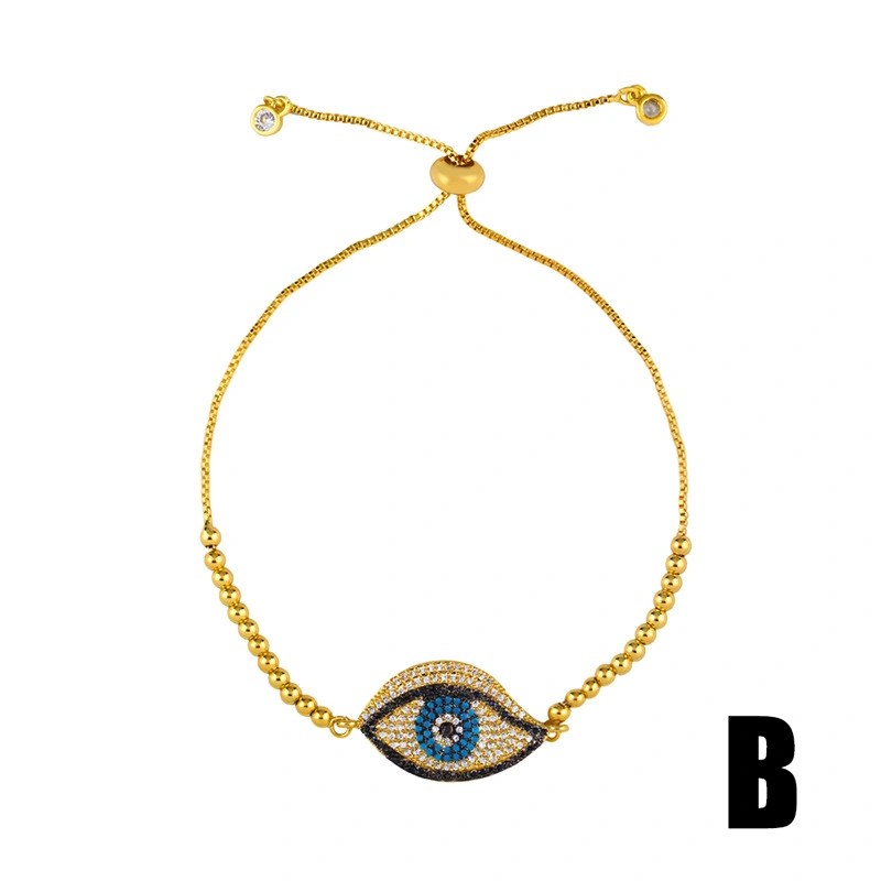 European and American personality oil drop devil eye women's bracelet multiple cold style bracelet blue eye bracelet wholesale brb77