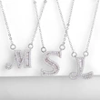 Surname letter pendant 26 English letters AZ adjustable necklace women's same style clavicle chain nkp44