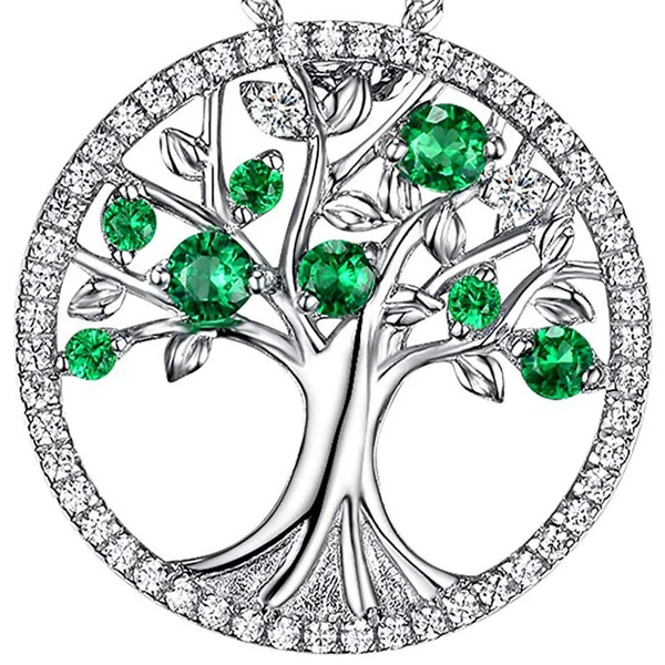 Hot selling fashion tree of life necklace for women, natural style creative pendant jewelry