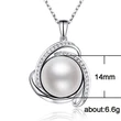 European and American hot selling new fashion simple artificial pearl flower necklace women's zircon jewelry spot