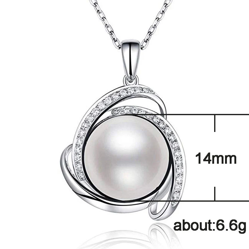 European and American hot selling new fashion simple artificial pearl flower necklace women's zircon jewelry spot