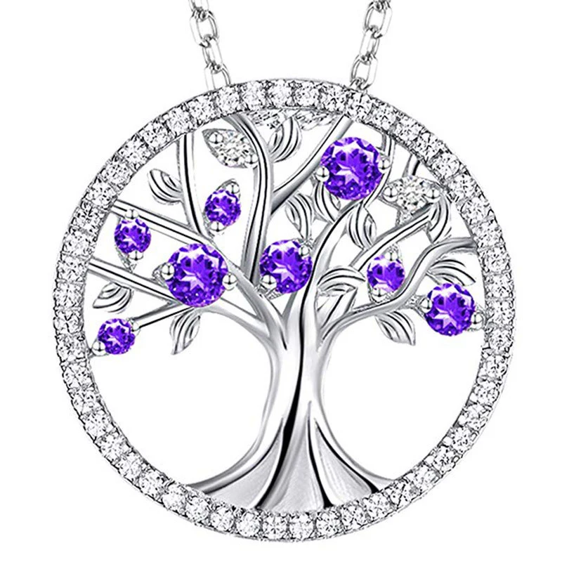 Hot selling fashion tree of life necklace for women, natural style creative pendant jewelry
