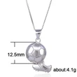  Hot selling new fashion football pendant clavicle necklace for women, simple jewelry