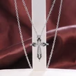 Hot selling European and American simple and versatile internet celebrity style couple style chain pendant zircon jewelry