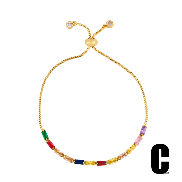 bracelets 2023 new accessories micro inlaid colored zircon devil eye bracelet wholesale brb88