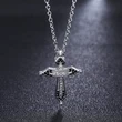 Hot selling European and American simple and versatile internet celebrity style couple style chain pendant zircon jewelry