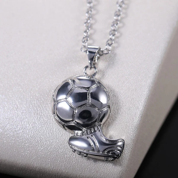   Hot selling new fashion football pendant clavicle necklace for women, simple jewelry