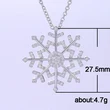  Snowflake zircon necklace for women Korean style exquisite versatile sweater chain Internet celebrity style 