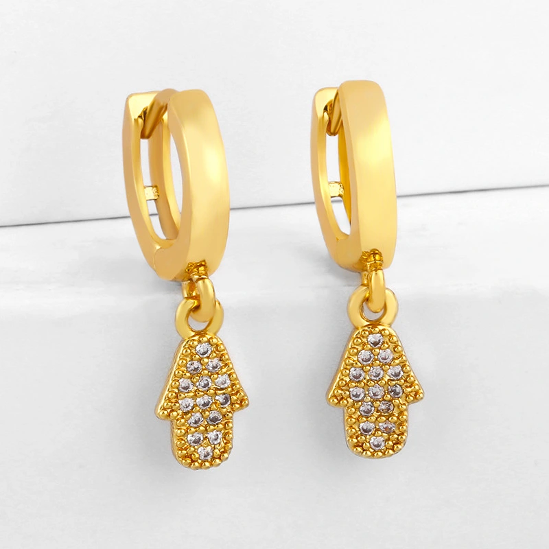 Clearance earrings 2024 Hot sale European and American cross zircon earrings women's diamond earrings err99