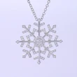  Snowflake zircon necklace for women Korean style exquisite versatile sweater chain Internet celebrity style 