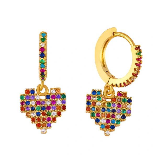 Clearance online celebrity European and American earrings for women hollow devil eye earrings peach heart love earrings wholesale ers04