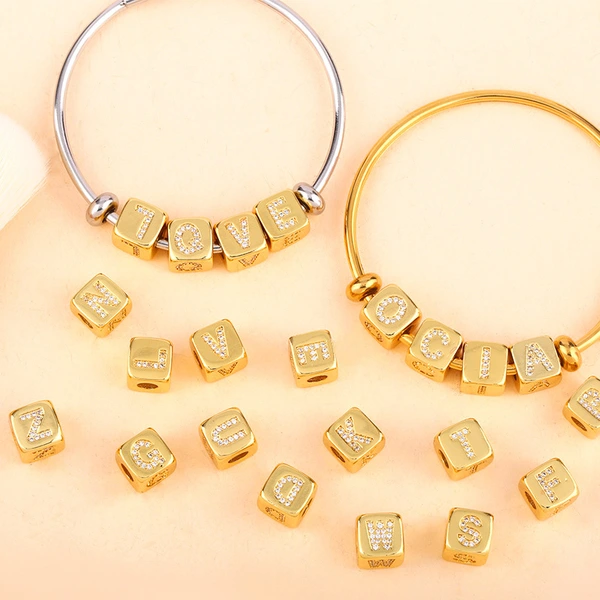 Jewelry creative hot selling European and American letter bracelet 26 letter couple girlfriends DIY bracelet men and women brb91