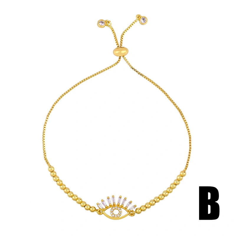 Clearance jewelry creative micro-inlaid colored zircon snake bracelet adjustable bracelet brb96