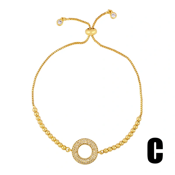 Clearance jewelry creative micro-inlaid colored zircon snake bracelet adjustable bracelet brb96