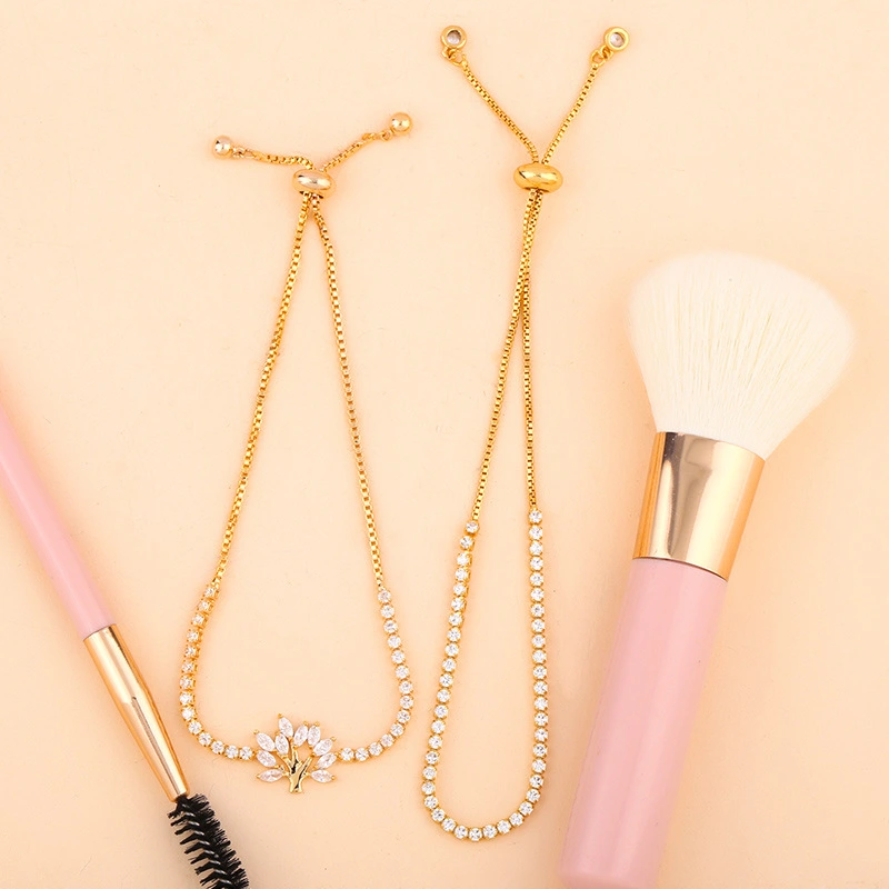 Fashion zircon crystal pull-out bracelet female European and American simple personality starfish bracelet adjustable bracelet brb93