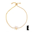 Fashion zircon crystal pull-out bracelet female European and American simple personality starfish bracelet adjustable bracelet brb93