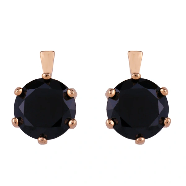 Zircon earrings European and American exaggerated Internet celebrity earrings inlaid with diamonds, rhinestones, rose gold geometric round earrings err43