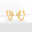 Clearance trend zircon ear bone clip C-shaped star diamond ear clip non-pierced earrings wholesale ers47