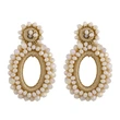 2023 new jewelry earrings European and American rice bead earrings Bohemian rice bead earrings female erq14