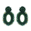 2023 new jewelry earrings European and American rice bead earrings Bohemian rice bead earrings female erq14